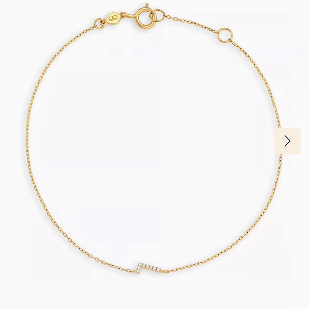 Gorjana Diamond Pavé Alphabet Bracelet